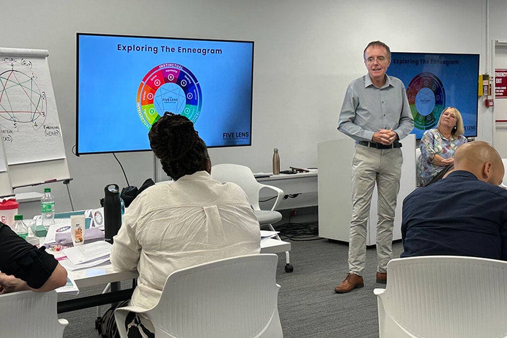 Colin leading Five Lens training at Capitec Head Office